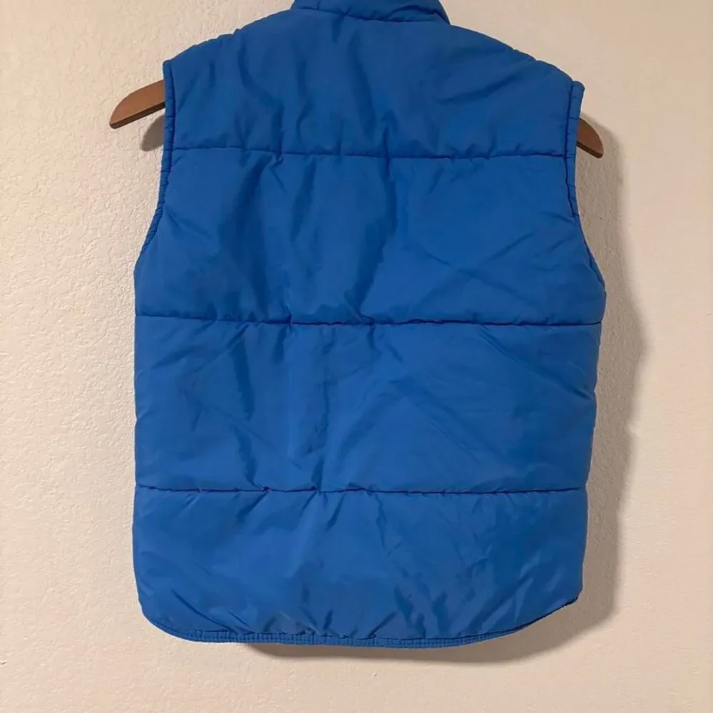 VintageMr. Chips Off the Old Block Blue Down Puffer Vest
